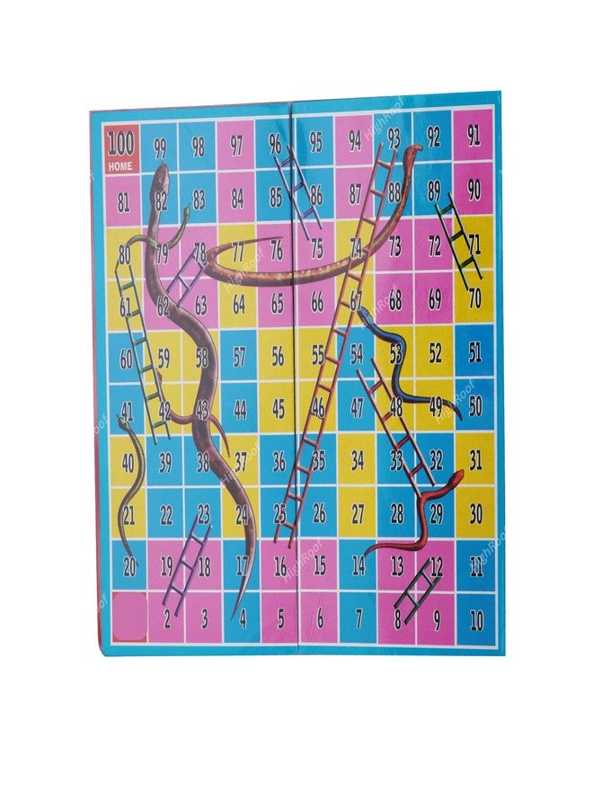 HighRoof 3 in 1 Ludo Snake & Ladders Business Board Game Set for Kids - Multicolor Board Game Accessories - Image 3
